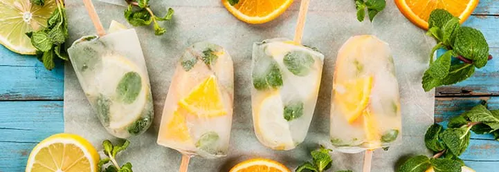 Frozen fruit popsicles: incorporating fruit purees into ice cream