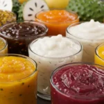 Tropical fruit purees