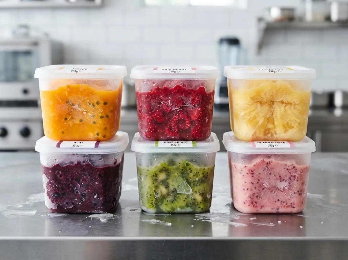 Qué es la pulpa de fruta congelada