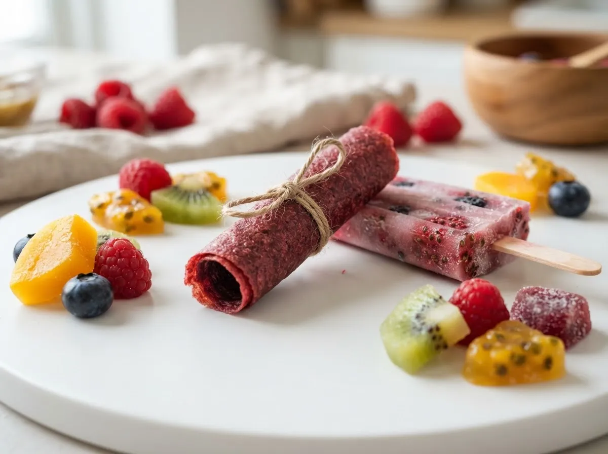 Snacks con pulpa de fruta